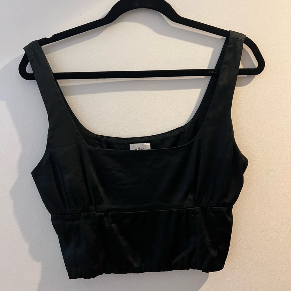 Aritzia Satin Crop Top